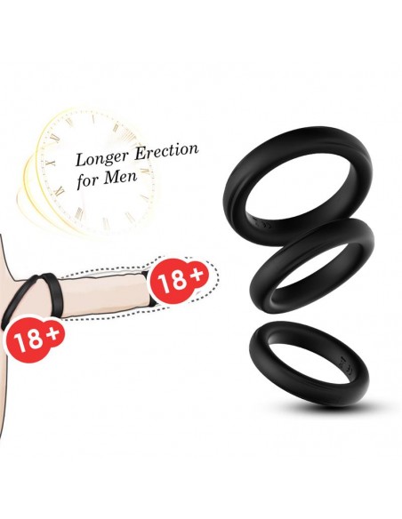 Set de 3 Anillos para el Pene