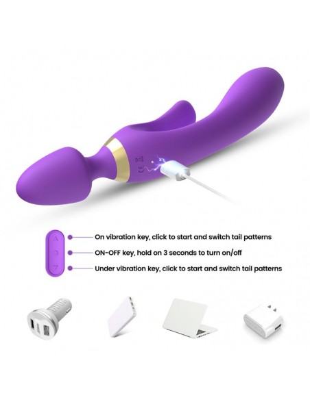 Masajeador y Vibrador Purpura