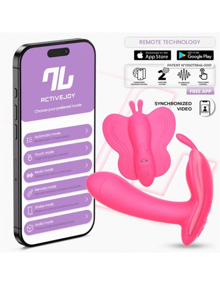 Wingy Estimulador Mariposa con APP Peach Red