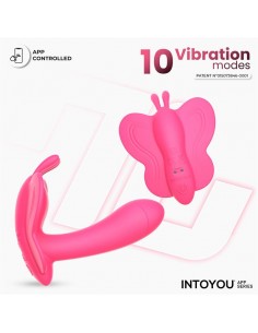 Wingy Estimulador Mariposa con APP Peach Red 2