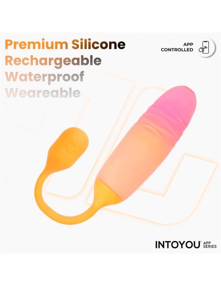 NexEgg Motion Huevo Vibrador con Thrusting App Naranja Rosa