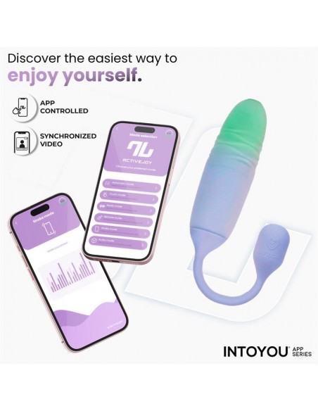 NexEgg Motion Huevo Vibrador con Thrusting App Lila Pistacho