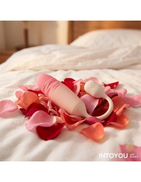 NexEgg Motion Huevo Vibrador con Thrusting App Beige Rosa