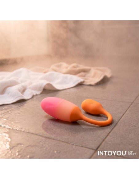 NexEgg Huevo Vibrador Silicona Doble Capa App Naranja Rosa