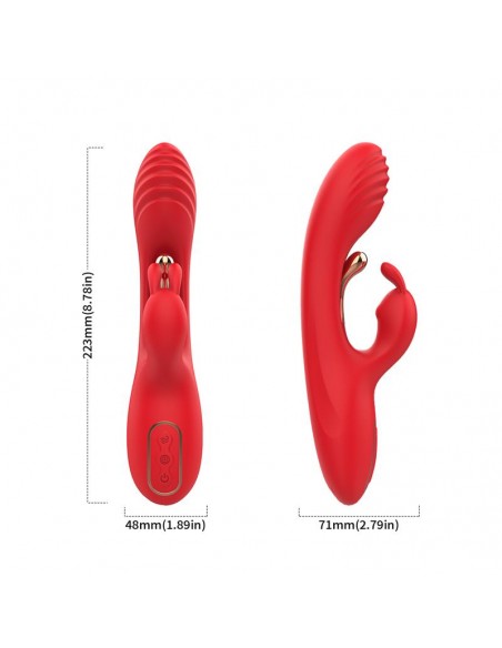 Vibrador Tickler con Rabbit Silicona