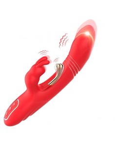 Vibrador Tickler con Thrusting Silicona Liquida