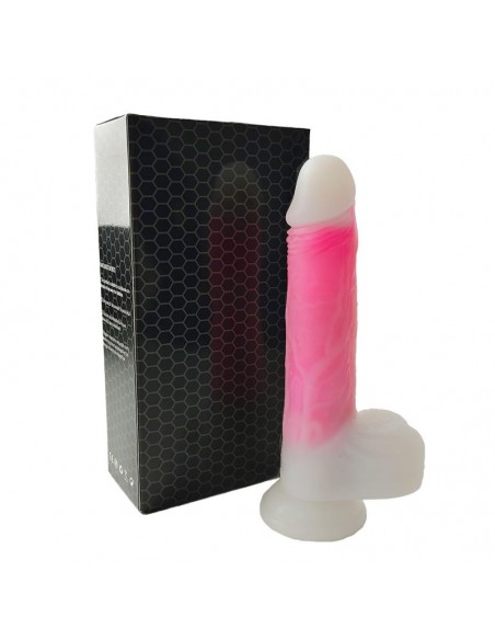Dildo Doble Capa con Vibracion Thrusting y Calor 215 cm