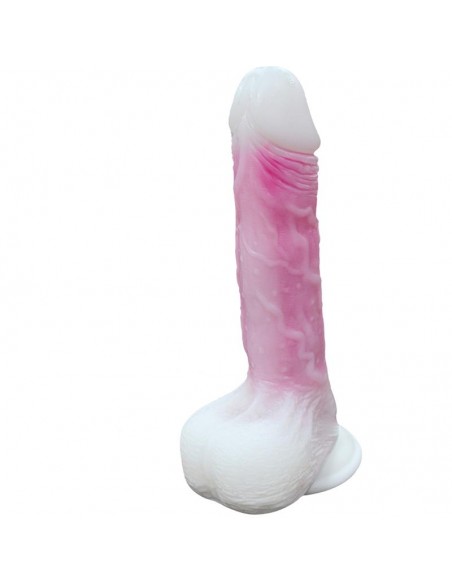 Dildo Doble Capa con Vibracion Thrusting y Calor 215 cm