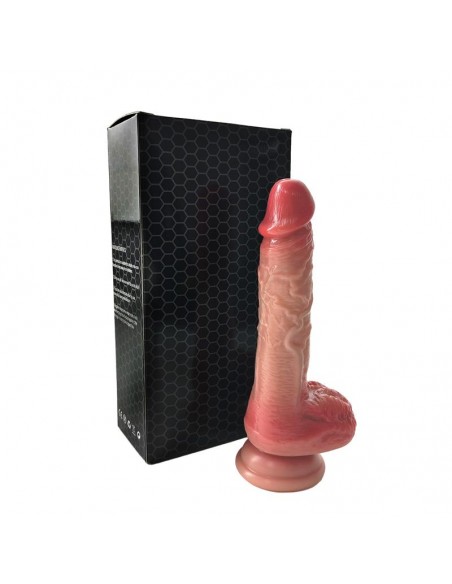 Dildo Realista con Vibracion Thrusting y Calor 20 cm