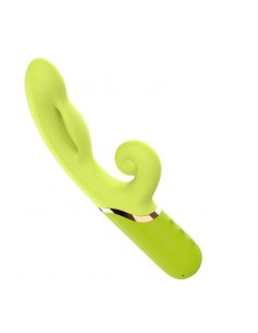 Vibrador con Funcion de Inflado Verde