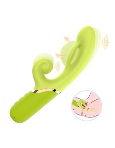 Vibrador con Funcion de Inflado Verde 2
