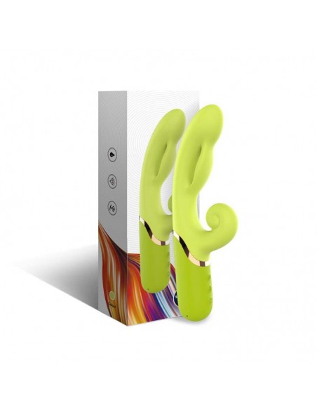 Vibrador con Funcion de Inflado Verde