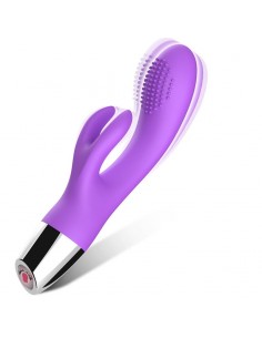 Vibrador Conejito Flexible Purpura