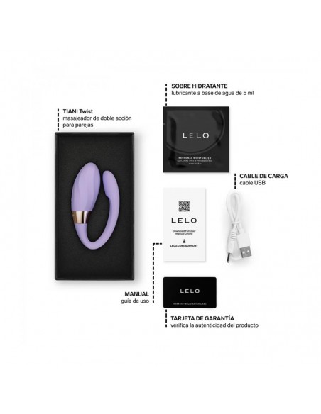 Juguete para Parejas Tiani Twist APP Lavanda