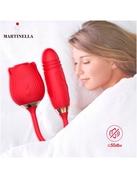 Rosa con Succion con huevo con Thrusting USB