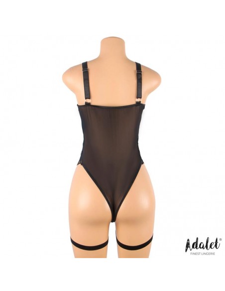 Ariana Body con Liguero y Ligas Negro