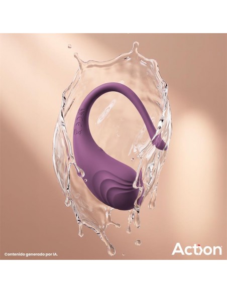 Luvia Huevo Vibrador con Control Remoto USB Purpura