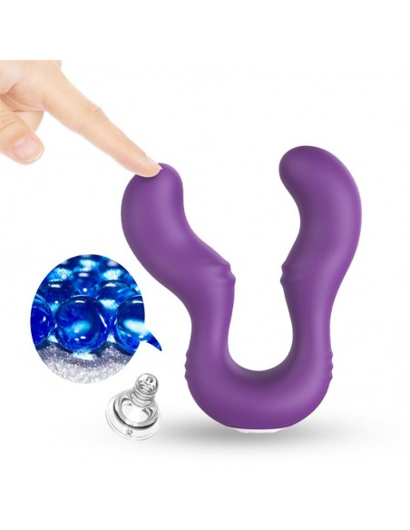 Vibrador Doble para Parejas Purpura