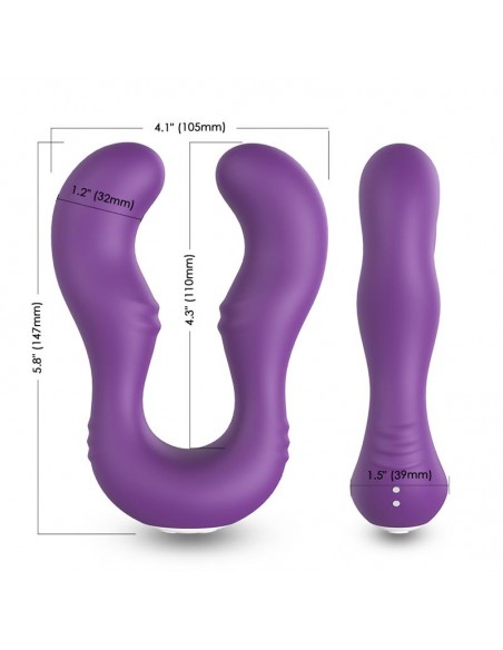 Vibrador Doble para Parejas Purpura