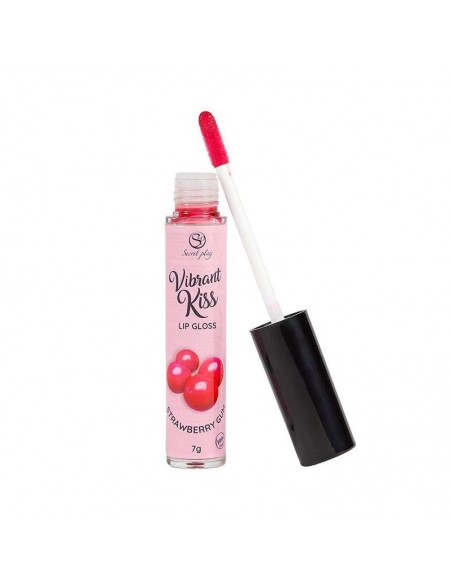 Lip Gloss Vibrant Kiss Sabor Chicle de fresa 7g