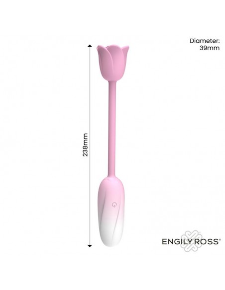 Florae Huevo Vibrador con Rosa Estimuladora